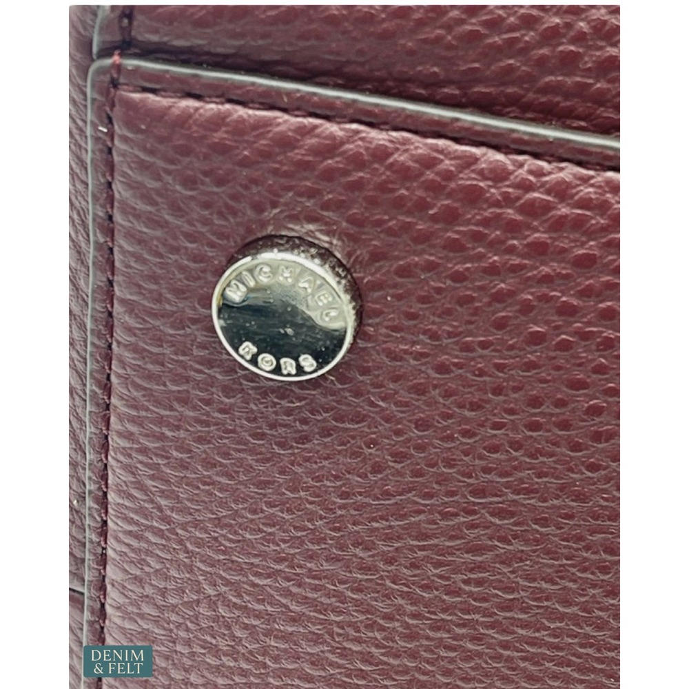 NEW Michael Kors Emilia Oxblood Pebbled Leather Laptop Work Tote Quiet Luxury - Picture 13 of 16